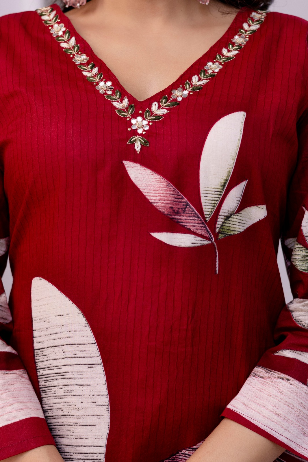 Virash Hub Printed Cotton Straight Suit Set With Dupatta - Image 7