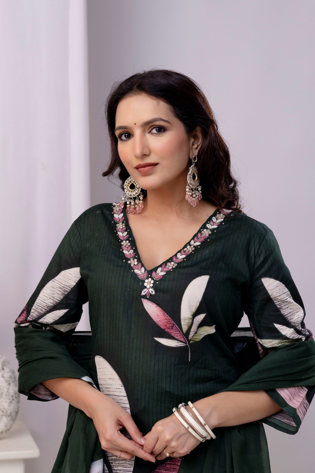 Virash Hub Printed Cotton Straight Suit Set With Dupatta - Image 8